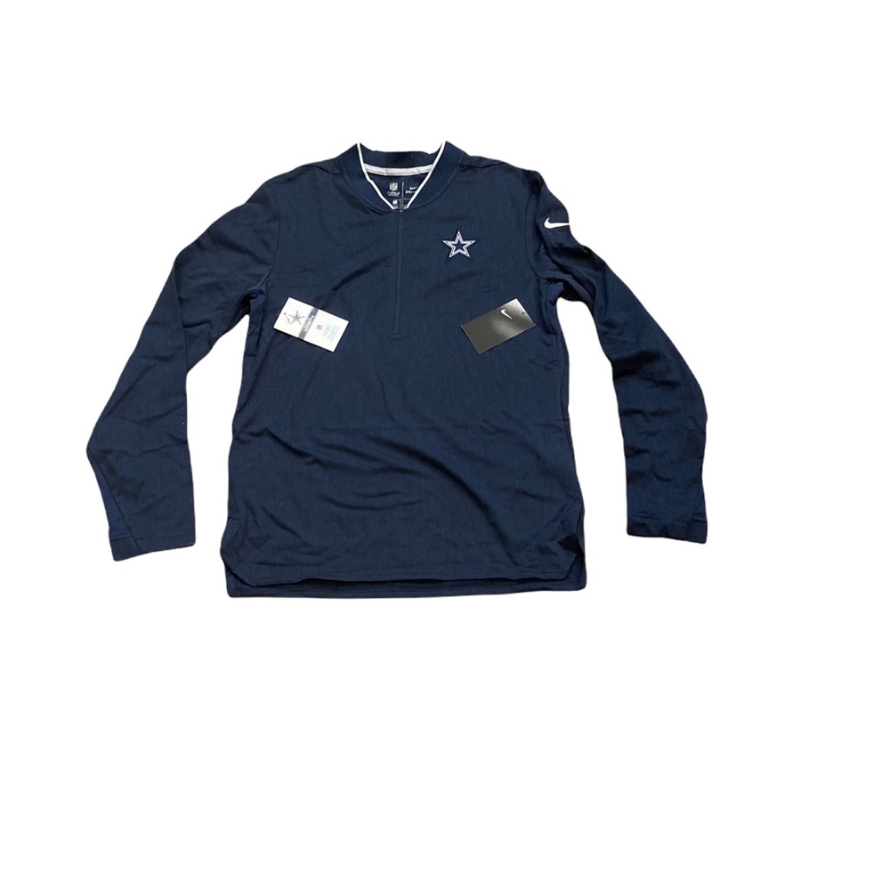 Dallas Cowboys Nike Men’s 1/2 Zip Sideline Coaches Pullover Jacket